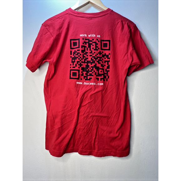 bucees beaver university Bucee's Medium red t-shirt BU 100% cotton - Picture 3 of 5